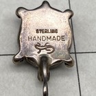 Petite Vintage Navajo Calvin Peterson Turtle Handmade Sterling Silver Pendant