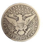1912-s 50c Silver Barber Half Dollar 50c San Francisco Mint Mark