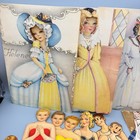 Vintage Paper Doll Lot Cut Out Clothes   Dolls Helene Lorna Mid Century 1940s