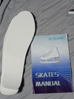 Wellwon White Figure Skates Size 10 5 Lace-up Stainless Steel Blade Manual
