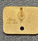 Gte  years Of Service  10k Gold-filled Tie Tack With Sapphire  Chain Attachment