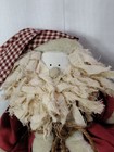 Primitive Santa Claus Folk Art Doll Plush Shelf Sitter 13 Inches Vintage