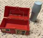 Vintage Fisher-price 1962 Mini Farm Barn Lunch Box  549 With Silo Thermos