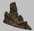 Antique Chinese Bronze Mountain Brush Rest Vintage Calligraphy Tool Decor