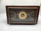 Vintage Taylor Instruments Genuine Mahogany Weather Station Temperature Humidity