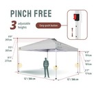 Crown Shades 12x12 Ft Pop Up Outdoor Canopy Tent With 1 Center Lock  White used 