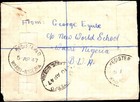 Nigeria Warri Registered Cover Edinburgh Kgvi Mixed Franking 1947