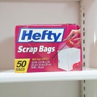 Hefty Scrap Bags 1 Box Of 50 W tear Off Ties 6    X 5    Vintage  New Perf Torn