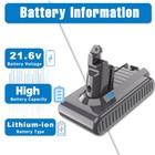 For Dyson Battery V6 Dc58 Dc59 Dc61 Absolute Handheld Cleaner 6000mah Battery