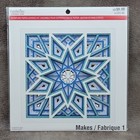 Snowflake Paper Layering Kit Winter Holiday Snow Flurries Blue White Glitter Fun
