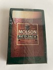 Vintage 90 s Molson Red Jack Playing Cards Sealed Deck Ale Lager Beer Man Cave