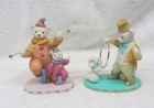 Set Of 4 Vintage 1993 Avon Magnificent Porcelain Circus Bears Fine Collectibles