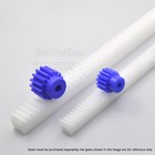 White Pom Plastic 0 5 - 2 Mod Spur Gear Racks For Cnc Linear Motion Long 300 Mm