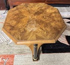 Baker Furniture Neoclassical Burled Walnut Tea Table