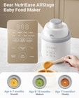 Nib Nutriease Allstage Stainless Steel Baby Food Maker Steamer And Blender