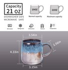 Large Ceramic Coffee Mug  Big Tea Cup For Office And Home  18 Oz 1 Pcs-blue