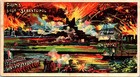 Sebastopol Siege War battle Reenactment Antique Trade Card Chicago Jubilee Rare
