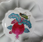 Rare Chinese Collectable Art Hand Famille Rose Porcelain Turnip Radish Plate