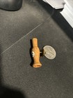 Vintage Ducks Unlimited 1983 Duck Call Lapel Pin Wood Miniature Hunting Decoy