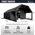 Sewinfla 39x20x13ft Inflatable Nightclub Gazebo   Logo Area Black Party Tent