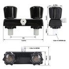 Rv Shower Faucet With Head And Hose - Non-metallic Black 