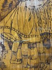 Antique Flemish Art Pyrography Vintage Circa 1910 Art Nouveau Victorian Wood