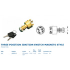 Sea-dog 420351-1 Stamped Brass Three Position Ignition Switch Magneto Style