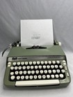 Vintage Smith Corona Super Sterling Avocado Green Typewriter Works Great