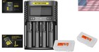 Usb-c Four Slot Battery Charger For Li-ion Ni-mh Ni-cd Aa Aaa 18650