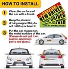 New Driver Magnet Bumper Car Sign Stickers For A New Driver Sign  pack Of 3  