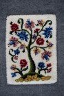 Vintage Bernat Tabrette Tree Of Life T3917  latch Hook Rug - 20x27