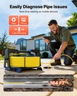 Vevor Sewer Camera With Wifi 164ft 50m Ip68 Drain Pipeline Camera 12 Led Lights