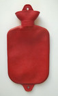 Sale - Vtg Red Rubber Hot Water Bottle With Stopper 2 Different Retro Patterns