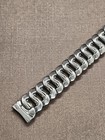 Vintage 1960 s-70 s Nos 14mm Curved End Stainless Scissor Expansion Watch Band 