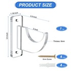 1 Set Word Wall Mount Holder Acrylic Light Saber Display Rack Wall-mounted Stand