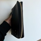 Kate Spade Agenda Personal Planner 6 Ring Binder Black Leather