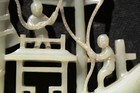 A095 A Fine And Intricate Chinese Carved Celadon Jade Ship  Late Qing Dynasty