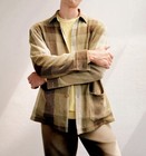 Zara Mens Button Up Cardigan Sweater Size M Neutral Knit Fall Preppy Lightweight