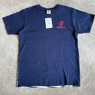 Rare Vintage 2000s Godzilla Japanese Art Navy T-shirt Men   s Large Nwt