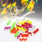 100pcs 4mm 1-100 Numbered Clip Snap Plastic Bird Leg Bands Parrot Finch Canary