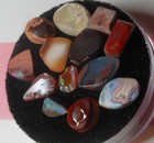 13 Mexican Fire Opal Bonanza Sale Matrix Lapidary Facet Rough Polish Mix 21tcw