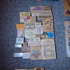 Lot Of 200  New   Vintage Wood Mounted Rubber Stamps Arts craft   Scrapbooking