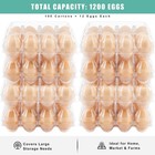 100 Packs Egg Cartons Cheap Bulk   plastic For 12 Eggs  Clear Egg Cartons 3   4 Gr