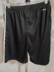 Adidas Aeroready Black Teen Athletic Shorts White 3-stripes Drawstring 13-14y L