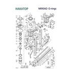 Nr90ad Nr90ae Nr90af O-ring Rebuild Kit For Hitachi 3-1 2  Framing Nai