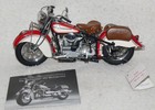 Franklin Mint 1942 Indian 422 Maroon   Red White Motorcycles 1 10 Lot 