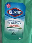 6x Clorox Disinfecting Wipes To Go Pack fresh Scent   20 Wipes Each Travel Wipe