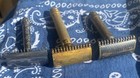 3 Vintage Antique 3-piece Gillette Razors Abc Floral   New Standard   Big Fellow