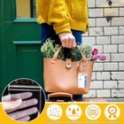 24 Pieces Plastic Luggage Bag Tag Holder Badge Label