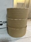 3 Rolls 2 75in 70mm X 450ft Reinforced Gummed Kraft Paper Tape Water Activated